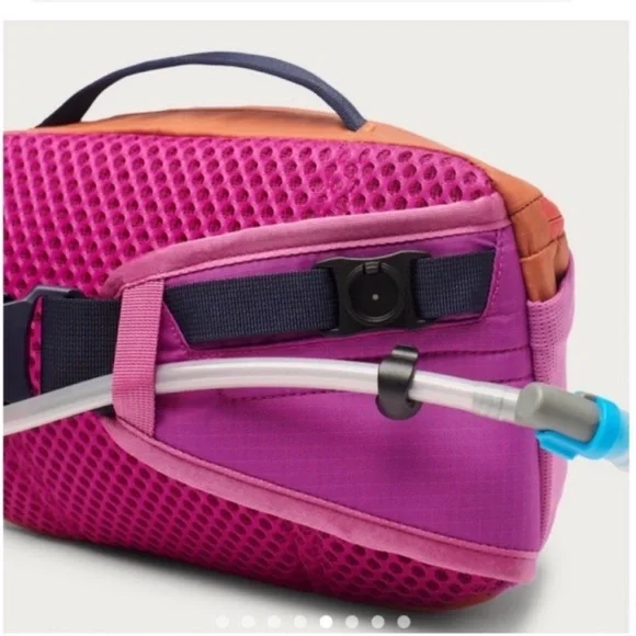 Cotopaxi Lagos 5L Hiking Hydration Hip Pack Orange Purple NWT Ventilated - Picture 10 of 10
